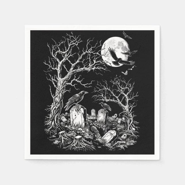 Guardanapo De Papel Nunca mais Cemitério (Frente)