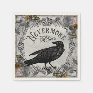 Guardanapo De Papel Nunca mais Eerie Raven Halloween Horror