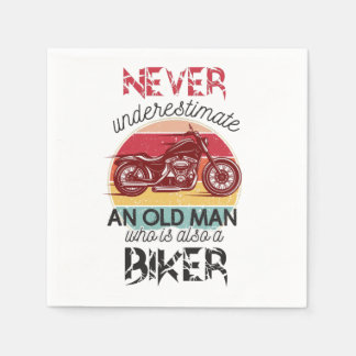 Guardanapo De Papel Nunca Subestime O Velho Biker
