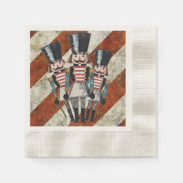 Guardanapo De Papel Nutcracker Soldiers Stripes 