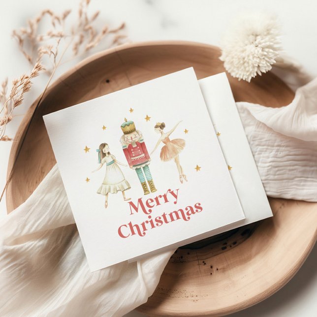 Guardanapo De Papel Nutcracker Winter Balé Christmas Napkins (Criador carregado)