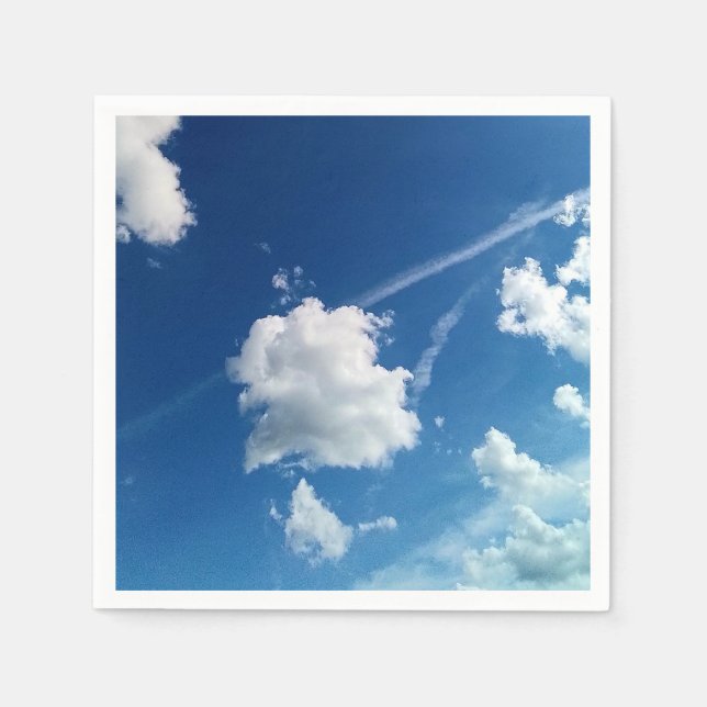 Guardanapo De Papel Nuvem, à luz (Frente)