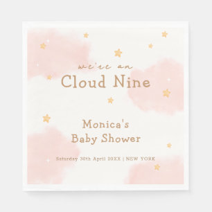 Guardanapo De Papel Nuvem Rosa Nona Menina Chuva