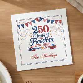 Guardanapo De Papel O 250º Aniversário da América