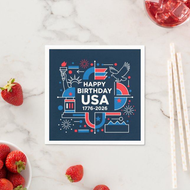Guardanapo De Papel O 250º aniversário da América (Insitu)