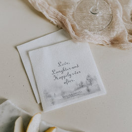 Guardanapo De Papel O amor de inverno risos e felizes para sempre