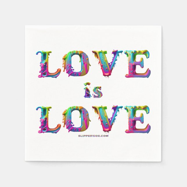 Guardanapo De Papel O amor de SlipperyJoe é amor derretendo dinâmica (Frente)