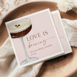 Guardanapo De Papel O Amor É Criar Chá de panela Expresso Martini
