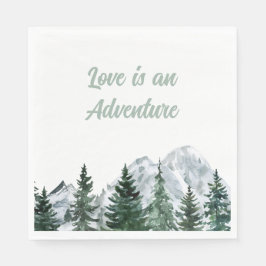 Guardanapo De Papel O amor é uma aventura Napkins