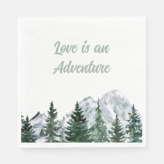 Guardanapo De Papel O amor é uma aventura Napkins