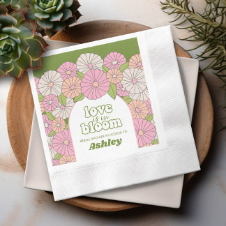 Guardanapo De Papel O Amor Está em Festa - Chás de Noiva Boho Flores