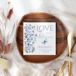 Guardanapo De Papel O Amor Está No Chá de panela Floral De Flor Selvag