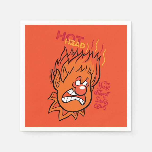 Guardanapo De Papel O ANO SEM SANTA CLAUS™ | Cabeça Quente (Frente)