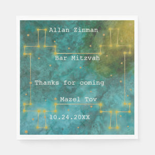 Guardanapo De Papel O Bar Mitzvah Sai deste Mundo 2 Torah Napkins