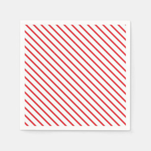 Guardanapo De Papel O bastão de doces do Natal listra o teste padrão
