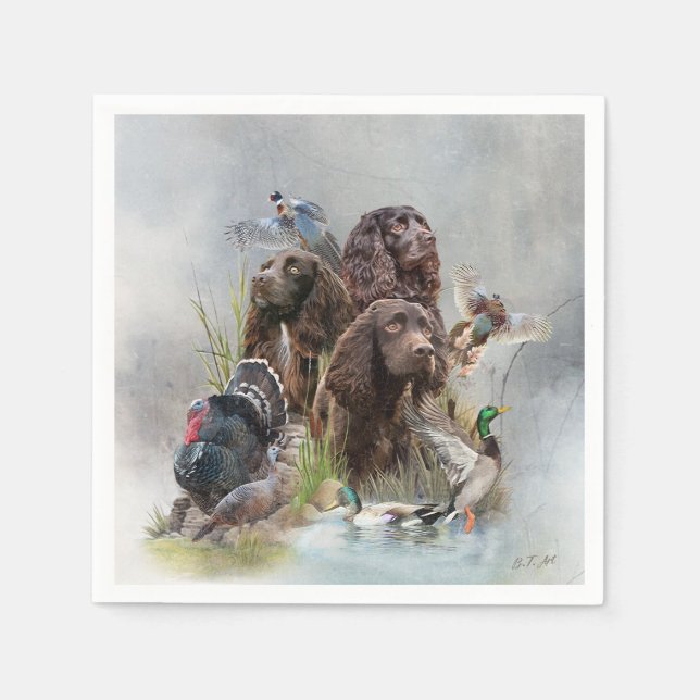 Guardanapo De Papel O Boykin Spaniel (Frente)