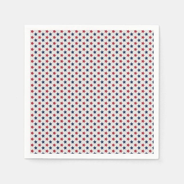 Guardanapo De Papel O branco vermelho e o azul (Frente)