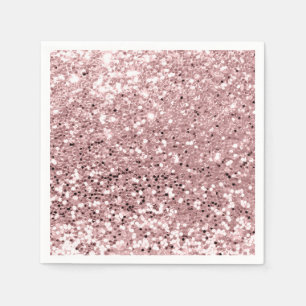 Guardanapo De Papel O brilho Sparkly do pó Dourado do rosa do rosa