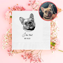 Guardanapo De Papel O Cachorro Francês Personalizado Eu Também