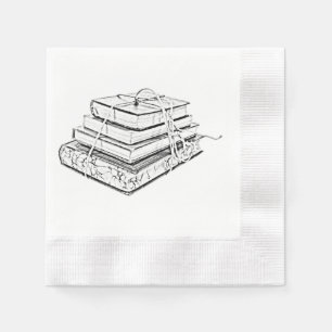 Guardanapo De Papel O clássico amarrado registra o esboço literário