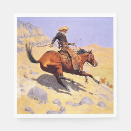 Guardanapo De Papel O Cowboy (por Frederic Remington)