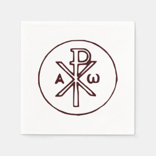 Guardanapo De Papel O cristograma Chi-Rho símbolo