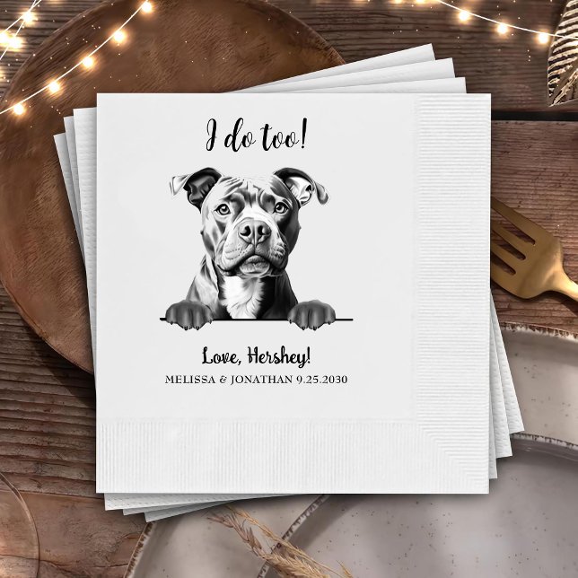 Guardanapo De Papel O Desenho Personalizado Da Mão Do Cachorro Do Staf (Criador carregado)