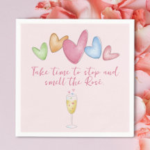 O dia de Galentine Aquarela Corações de Papel Napk
