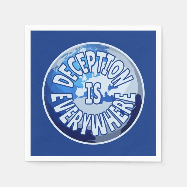 Guardanapo De Papel O engano está em todo lugar (Frente)