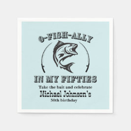 Guardanapo De Papel O-fish-ally na minha Anos 50 50ª Festa de aniversá