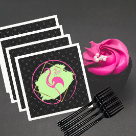 Guardanapo De Papel O Flamingo Rosa Seja Fabuloso E Inspirador Dizendo