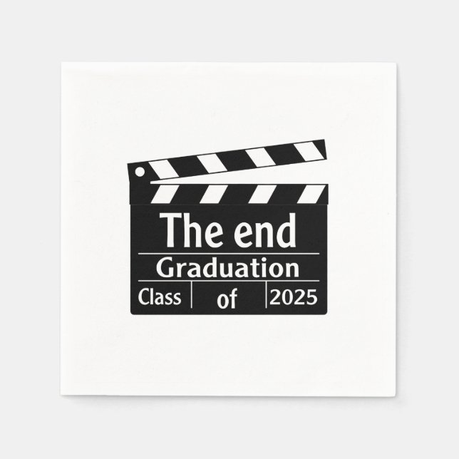 Guardanapo De Papel O Formando de Graduação Final do Cinema de 2025 (Frente)