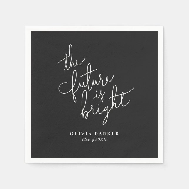 Guardanapo De Papel O futuro é a graduação brilhante Nápoles (Frente)