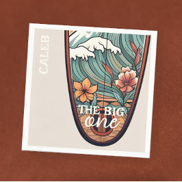 Guardanapo De Papel O Grande Surf Havaiano Personalizado do Primeiro A