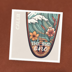 Guardanapo De Papel O Grande Surf Havaiano Personalizado do Primeiro A