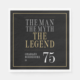 Guardanapo De Papel O Homem O Mito A Lenda 75º Aniversário