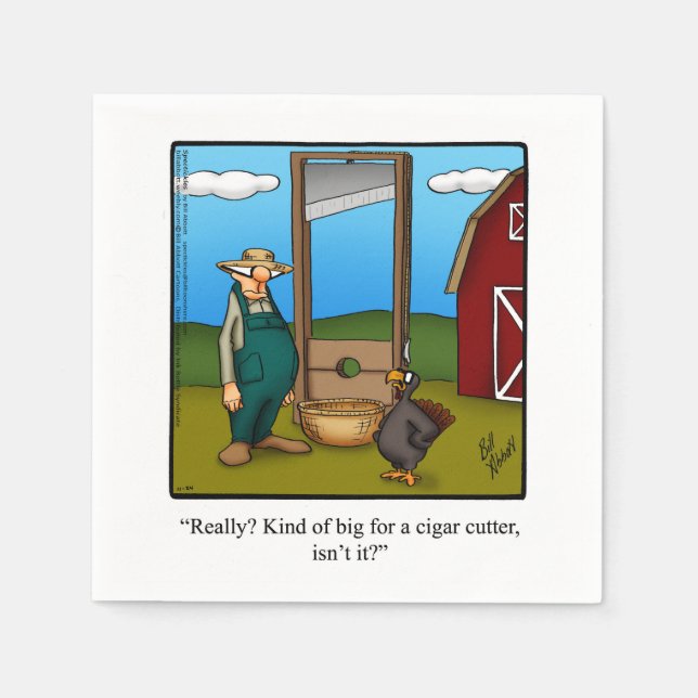 Guardanapo De Papel O Humor Paper Napkins de Ação de Graças (Frente)