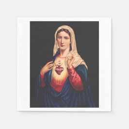 Guardanapo De Papel O Imaculado Coração de Maria