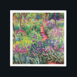 Guardanapo De Papel O Jardim Íris de Claude Monet<br><div class="desc">O Jardim Íris de Giverny de Claude Monet. Visite minha loja para obter um design mais interessante e mais opções de cores => zazzle.com/colorfulworld*</div>