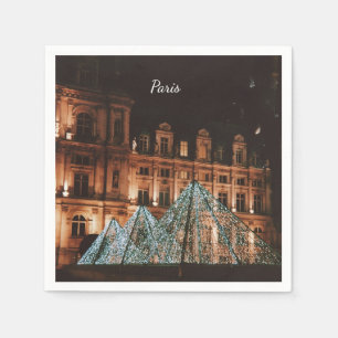 Guardanapo De Papel O Louvre, Paris, França