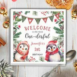 Guardanapo De Papel O MAIOR   primeiro aniversario de Natal para pingu