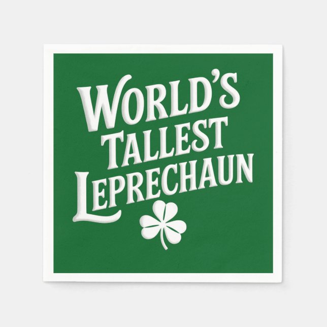 Guardanapo De Papel O mais alto Dia de São Patrício irlandês Leprechau (Frente)