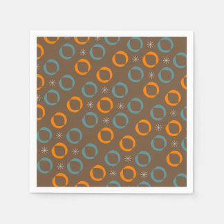 Guardanapo De Papel O meio século moderno, Ovals, Stars a laranja