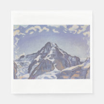 O Monge Montanha Com Nuvens (Ferdinand Hodler)