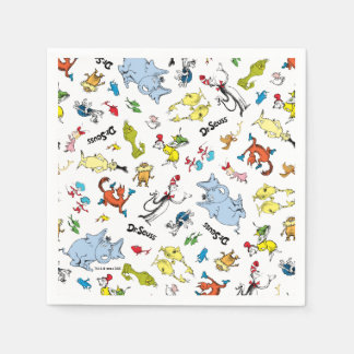 Guardanapo De Papel O Mundo do Padrão do Dr. Seuss