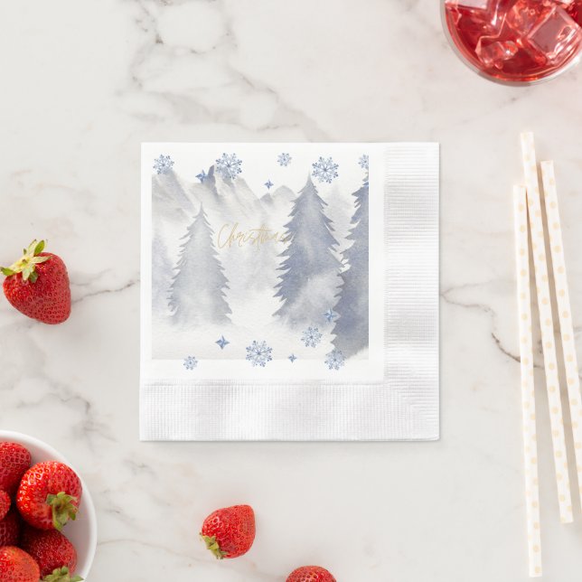 Guardanapo De Papel O Natal vem até nós, Flocos de Neve (Insitu)