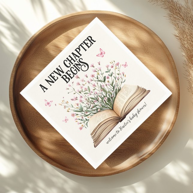 Guardanapo De Papel O novo capítulo personalizado inicia o Chá de fral (Criador carregado)