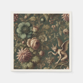 Guardanapo De Papel O Observador Iluminado - Vitoriano Gótico