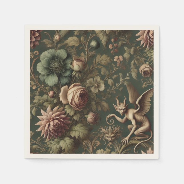 Guardanapo De Papel O Observador Iluminado - Vitoriano Gótico (Frente)