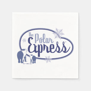 Guardanapo De Papel O Polar Express   Ursos Polares — Gráfico Retro